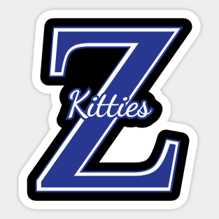 1920 Zetas Z Phi So Sweet Dove Love Z Kitty Blue Sticker
